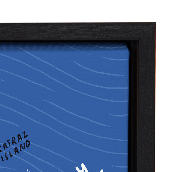 Kate & Laurel Sylvie San Francisco Illustration Framed Canvas By Stacie Bloomfield