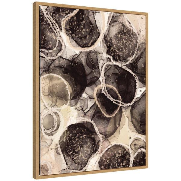 kate & laurel Sylvie Sand Detail #1 Framed Canvas by Alicia Bock