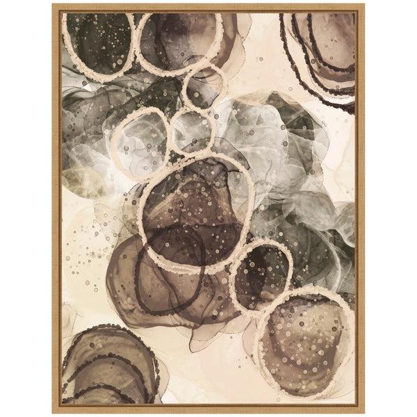 Kate & Laurel Sylvie Sand Detail #4 Framed Canvas By Alicia Bock