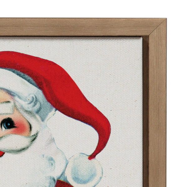 Kate & Laurel Sylvie Santa Claus Framed Canvas By Corinna Buchholz Of Piddix