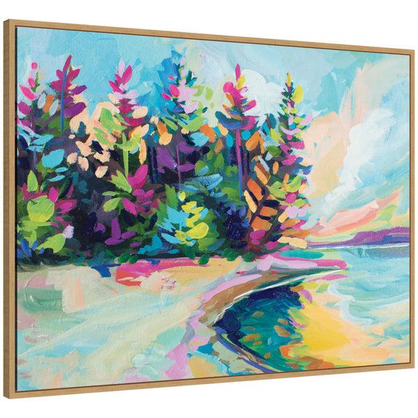 kate & laurel Sylvie Saturday In Door County Framed Canvas by Rachel Christopoulos