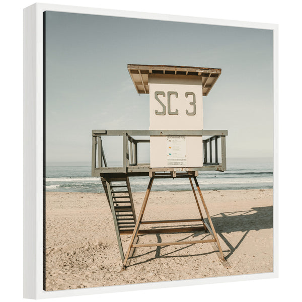 kate & laurel Sylvie SC3 Lifeguard Tower Framed Canvas by Alicia Bock