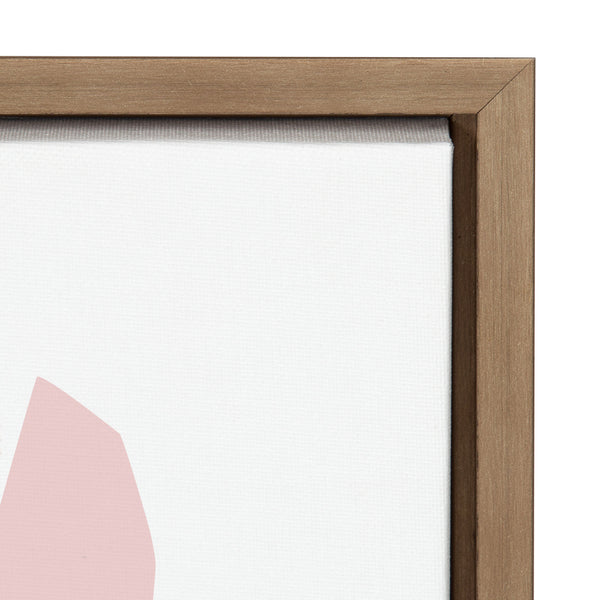 Kate & Laurel Sylvie Scandi Paper Flowers Framed Canvas By Myriam Van Neste