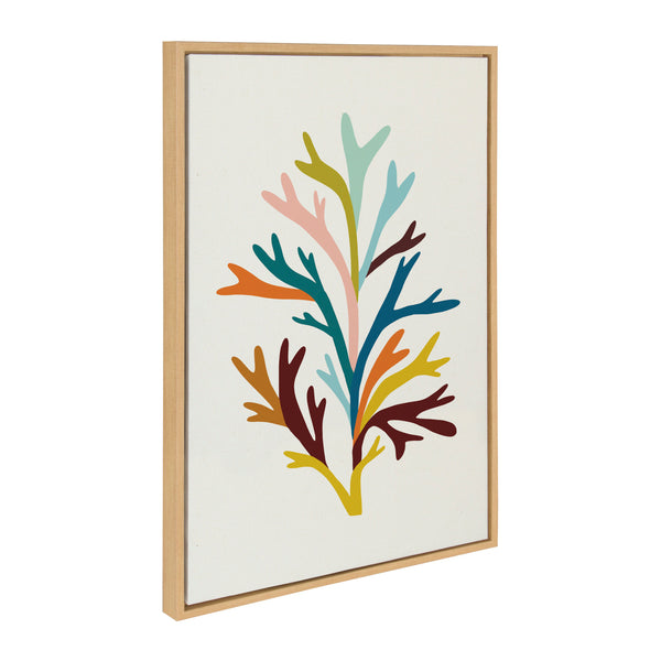 Kate & Laurel Sylvie Sea Plant And Ocean Treasures Framed Canvas Set By Alicia Schultz