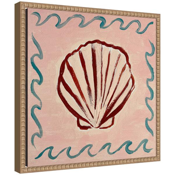 kate & laurel Sylvie Seaside Framed Canvas by Kate Aurelia