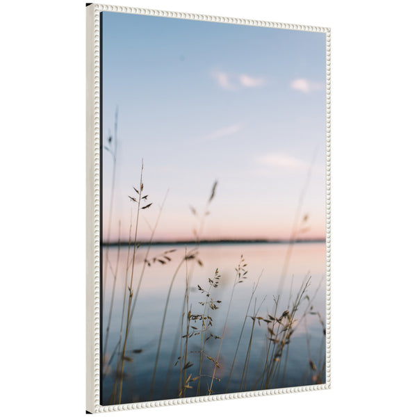 Kate & Laurel Sylvie Serene Sunset Lake Landscape Framed Canvas By Patricia Hasz Of Patricia Rae Photography