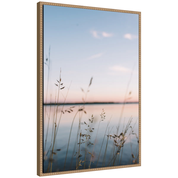 kate & laurel Sylvie Serene Sunset Lake Landscape Framed Canvas by Patricia Hasz of Patricia Rae Photography