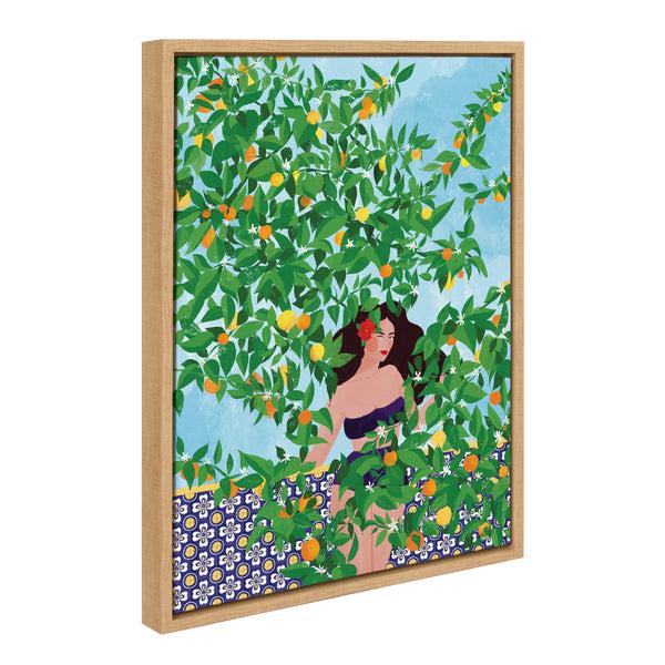 Kate & Laurel Sylvie Sevilla Girl Framed Canvas By Maja Tomljanovic