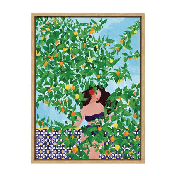 kate & laurel Sylvie Sevilla Girl Framed Canvas by Maja Tomljanovic