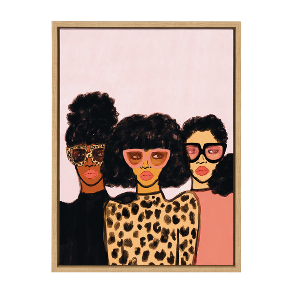 kate & laurel Sylvie Shade Squad Framed Canvas By Kendra Dandy