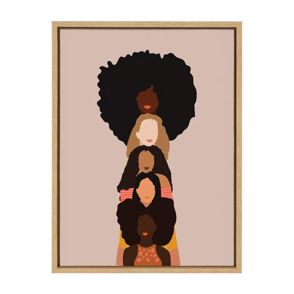 kate & laurel Sylvie Sisters Framed Canvas by Oris Eddu