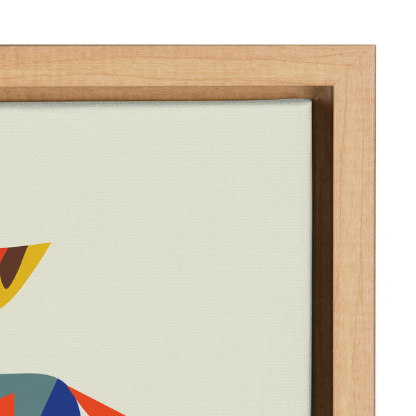 Kate & Laurel Sylvie Skate Dog Framed Canvas By Rachel Lee Of My Dream Wall