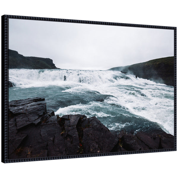 kate & laurel Sylvie Slated Waters Framed Canvas by Alicia Abla