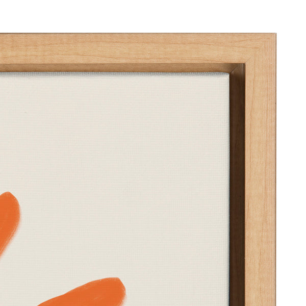 Kate & Laurel Sylvie Sleepy Sun Framed Canvas By Kelly Knaga