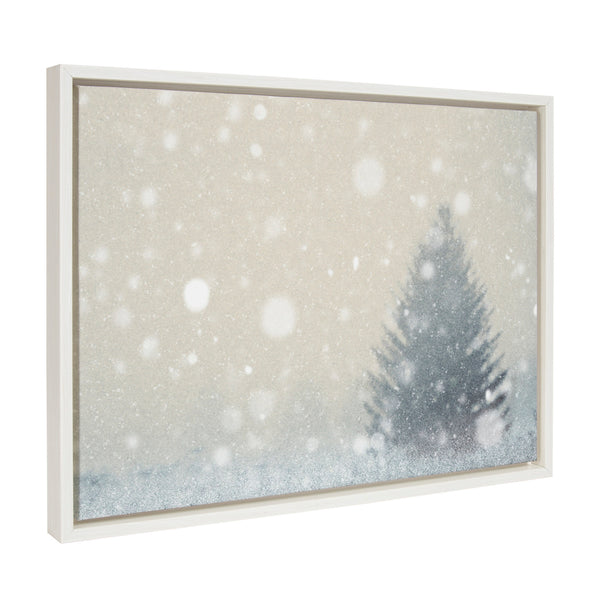 Kate & Laurel Sylvie Snow Day Framed Canvas By Robert Cadloff Of Bomobob