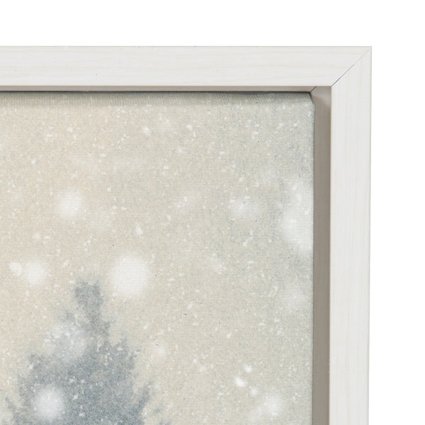 Kate & Laurel Sylvie Snow Day Framed Canvas By Robert Cadloff Of Bomobob