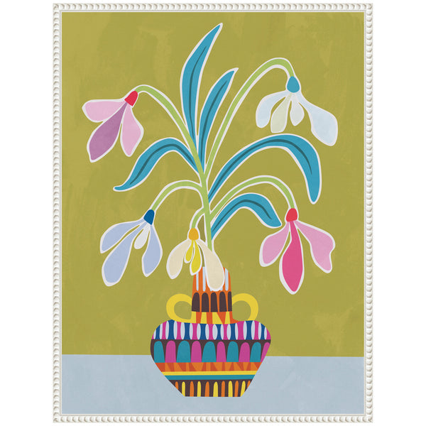Kate & Laurel Sylvie Snowdrops The January Birth Flower Framed Canvas By Rachel Lee