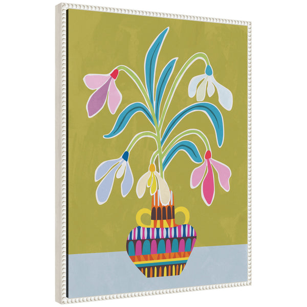 kate & laurel Sylvie Snowdrops the January Birth Flower Framed Canvas by Rachel Lee
