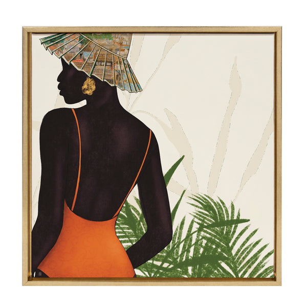 kate & laurel Sylvie So So Tropical Framed Canvas by Mary Joak