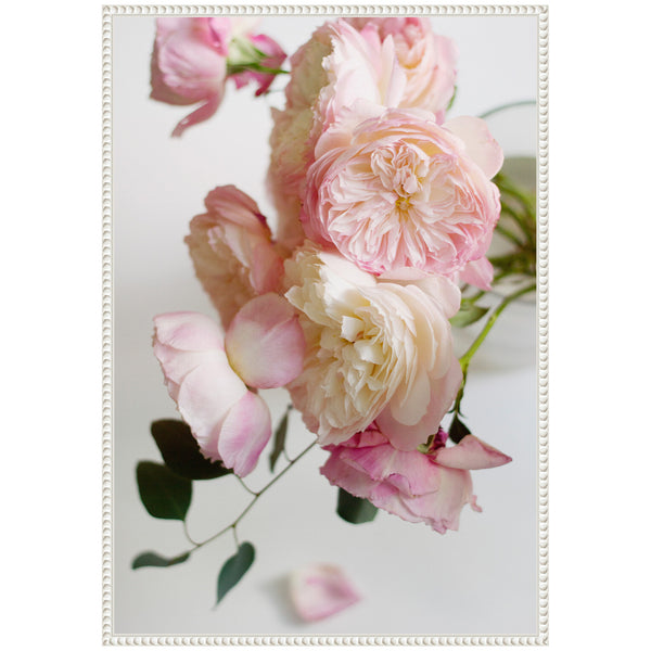 Kate & Laurel Sylvie Soft Pink Flower Bouquet Framed Canvas By Kristy Campbell