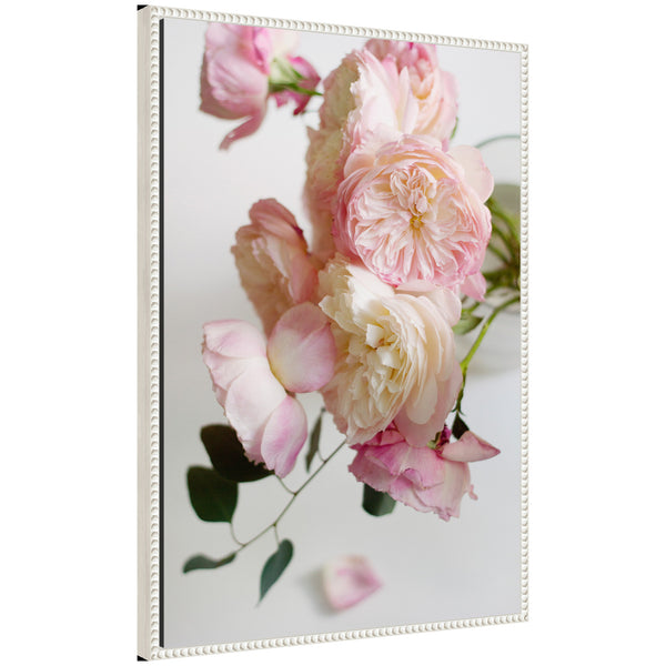 kate & laurel Sylvie Soft Pink Flower Bouquet Framed Canvas by Kristy Campbell