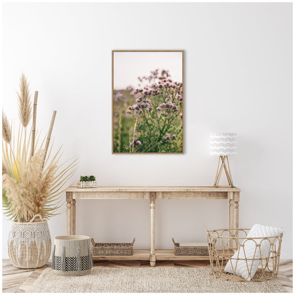 Kate & Laurel Sylvie Soft Purple Flower Blooms Framed Canvas By Patricia Hasz Of Patricia Rae Photography