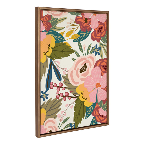 Kate & Laurel Sylvie Softly Framed Canvas By Mia Charro