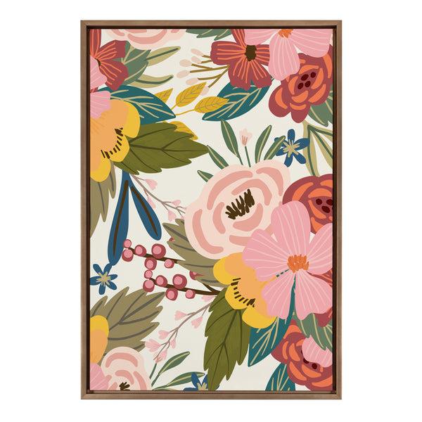 kate & laurel Sylvie Softly Framed Canvas by Mia Charro