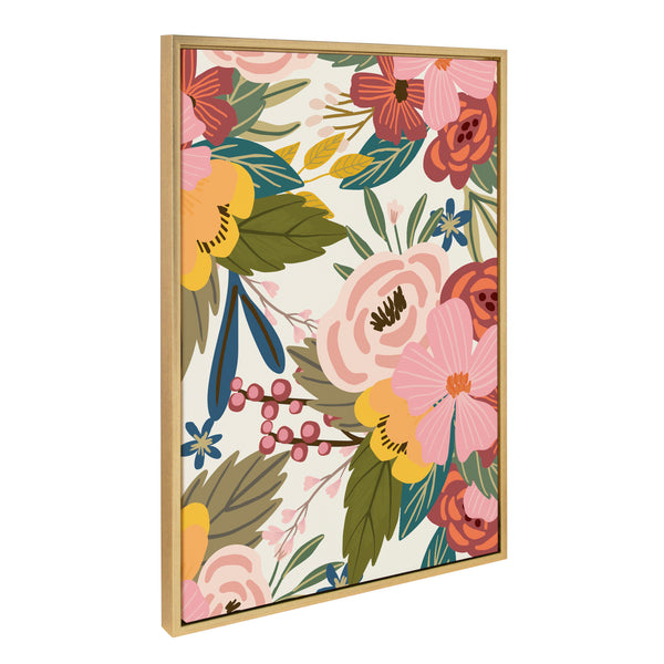 Kate & Laurel Sylvie Softly MC 481 Floralis C And MC441 The Only Person Framed Canvas Art Set By Mia Charro