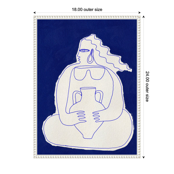 Kate & Laurel Sylvie Solitude 2 Framed Canvas By Shatha Al Dafai
