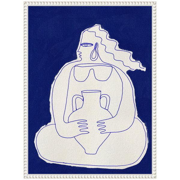 Kate & Laurel Sylvie Solitude 2 Framed Canvas By Shatha Al Dafai