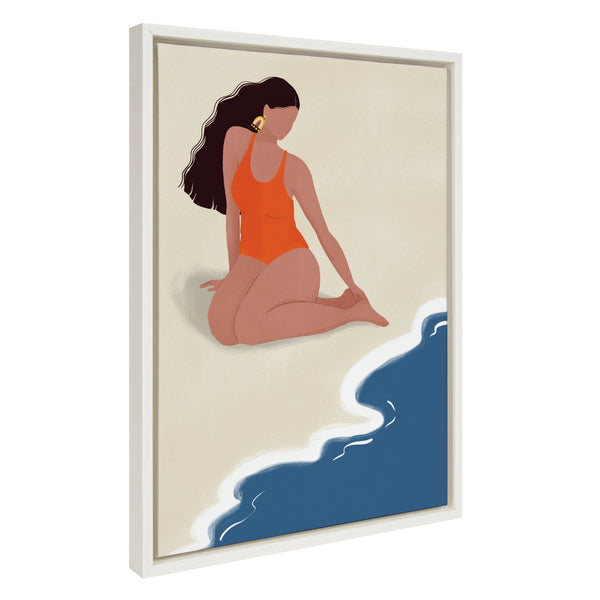 Kate & Laurel Sylvie Solitude Framed Canvas By Maja Tomljanovic