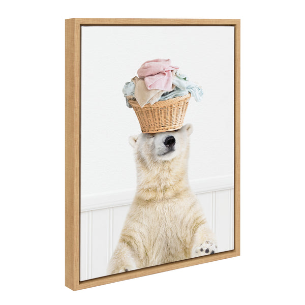 kate & laurel Sylvie Sorting Life Polar Bear 2 Framed Canvas by Amy Peterson Art Studio