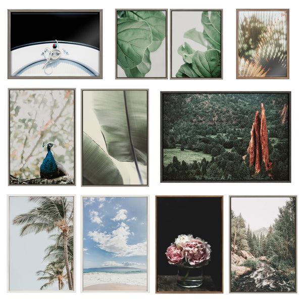 Kate & Laurel Sylvie Spin Framed Canvas By Alicia Abla