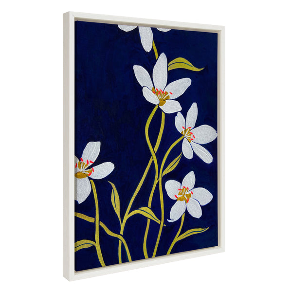 Kate & Laurel Sylvie Spring Beauties Framed Canvas By Emma Daisy