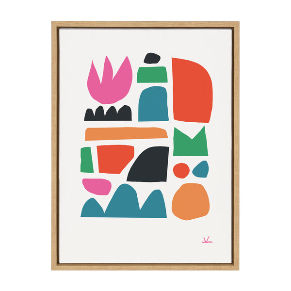 kate & laurel Sylvie Spring Framed Canvas by Kelly Knaga