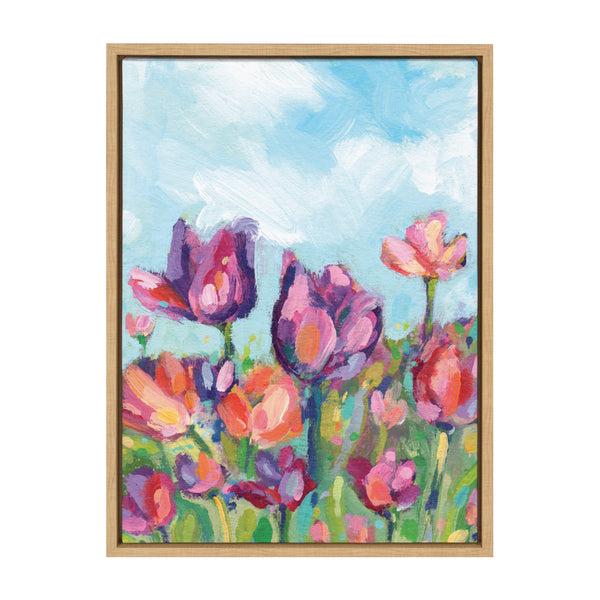 kate & laurel Sylvie Spring Framed Canvas by Rachel Christopoulos