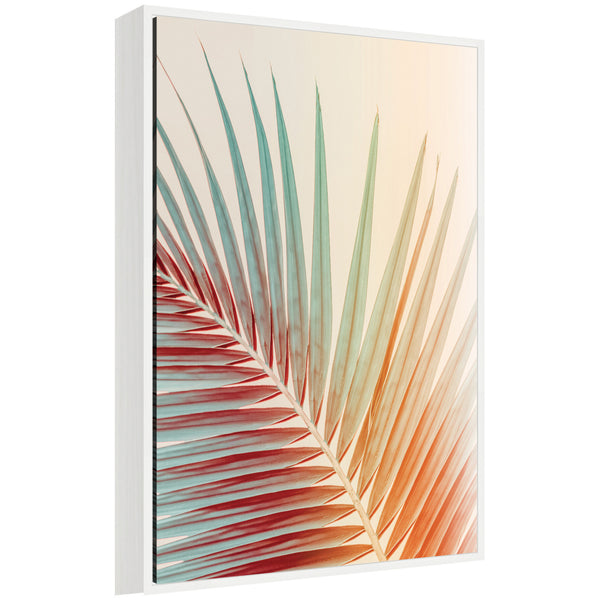 kate & laurel Sylvie Spring Palm Framed Canvas by Alicia Bock