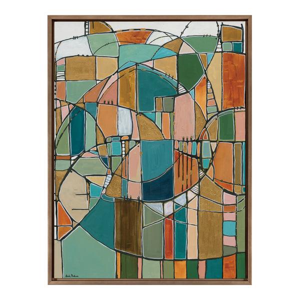 Kate & Laurel Sylvie Stardust Chords Framed Canvas By Leah Nadeau