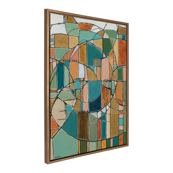 Kate & Laurel Sylvie Stardust Chords Framed Canvas By Leah Nadeau