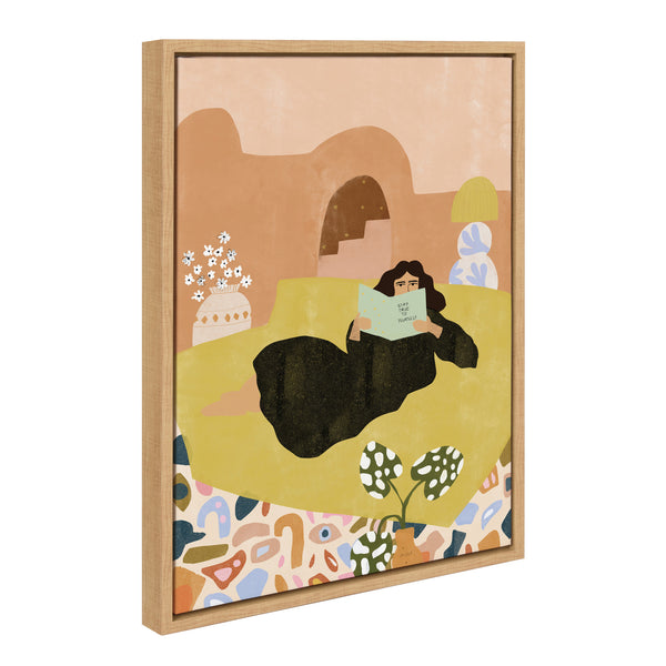 Kate & Laurel Sylvie Stay True Framed Canvas By Alja Horvat