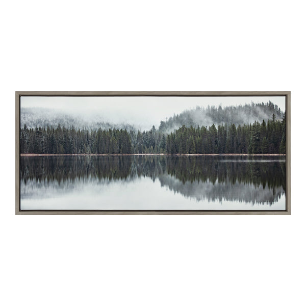 Kate & Laurel Sylvie Still Reflection Framed Canvas By Emiko And Mark Franzen Of F2Images