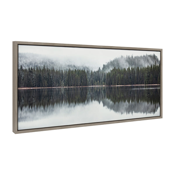 Kate & Laurel Sylvie Still Reflection Framed Canvas By Emiko And Mark Franzen Of F2Images