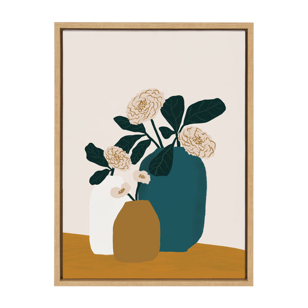 kate & laurel Sylvie Stillness Framed Canvas by Oris Eddu