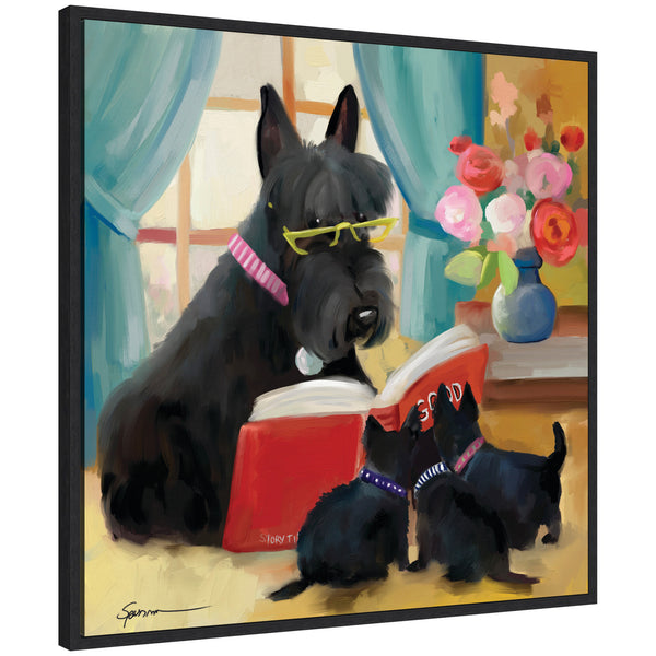 Kate & Laurel Sylvie Story Hour Framed Canvas By Mary Sparrow