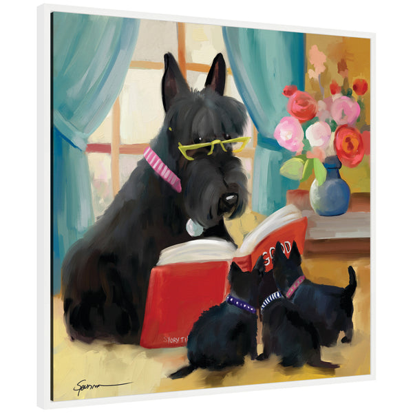 Kate & Laurel Sylvie Story Hour Framed Canvas By Mary Sparrow