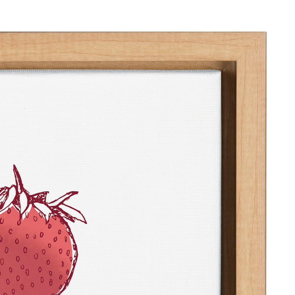 Kate & Laurel Sylvie Strawberry Fields Print Framed Canvas By Statement Goods