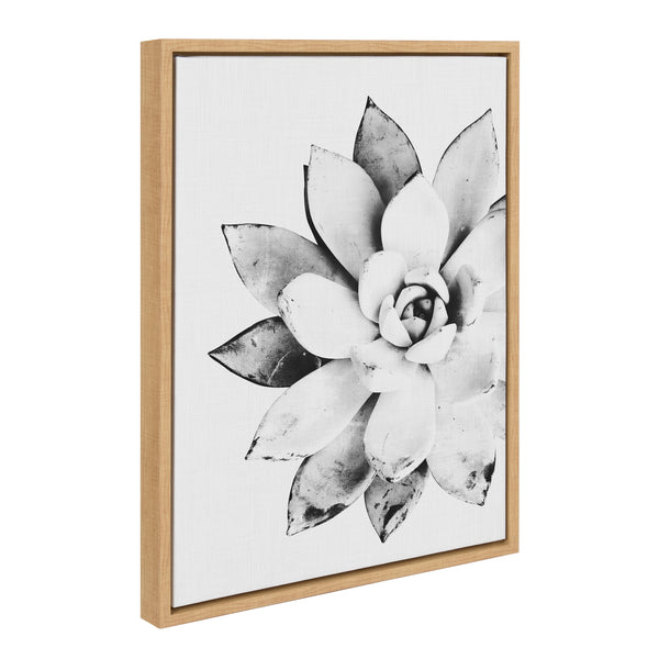 Kate & Laurel Sylvie Succulent Framed Canvas By Simon Te Of Tai Prints