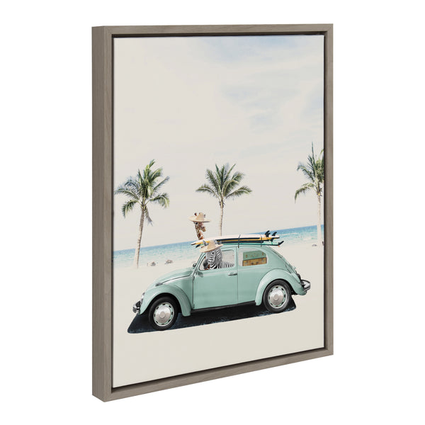 Kate & Laurel Sylvie Summer Adventures Framed Canvas By July Art Prints