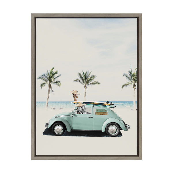 Kate & Laurel Sylvie Summer Adventures Framed Canvas By July Art Prints